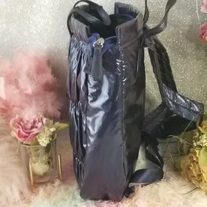 Elie Tahari | Bags | Tahari Navy Blue Shiny Backpack New  display picture 3